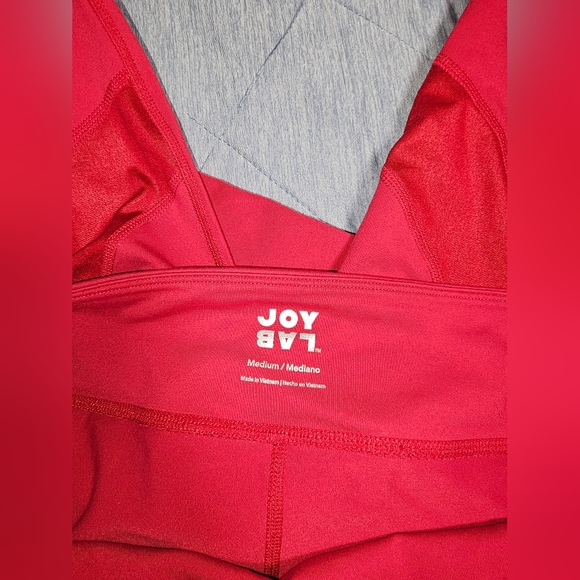 JoyLab Red Leggings Size Medium - Picture 3 of 5